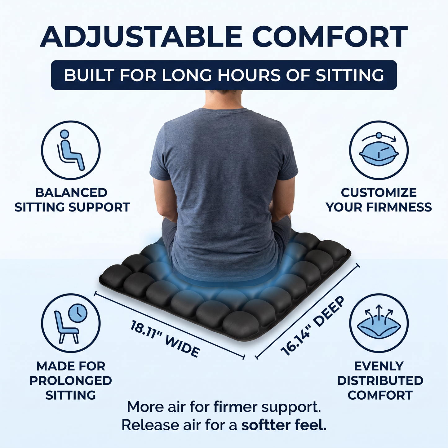 LIVE-Hoxxen Adjustable Travel Cushion